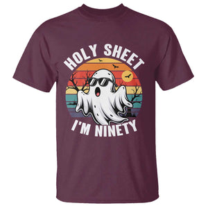 90th Birthday Halloween Ghost T Shirt Holy Sheet I'm Ninety