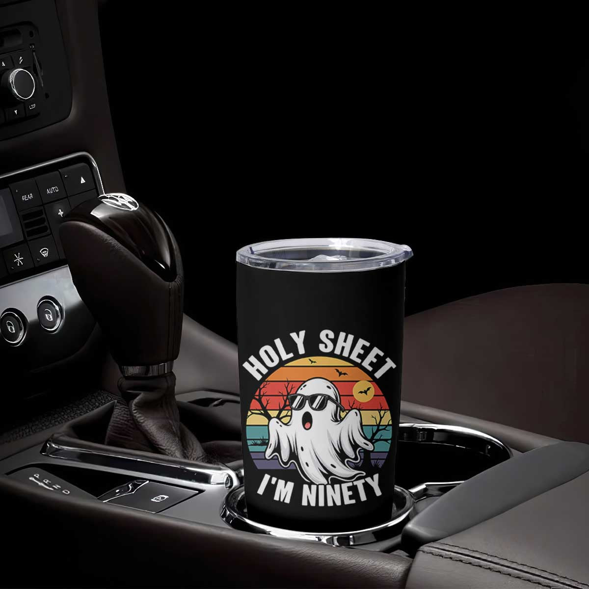 90th Birthday Halloween Ghost Tumbler Cup Holy Sheet I'm Ninety