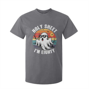 80th Birthday Halloween Ghost T Shirt For Kid Holy Sheet I'm Eighty