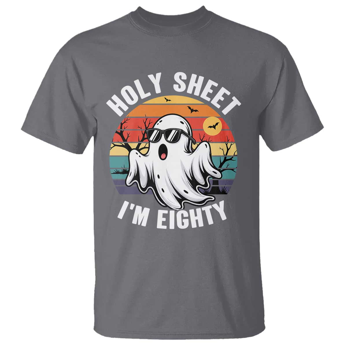 80th Birthday Halloween Ghost T Shirt Holy Sheet I'm Eighty