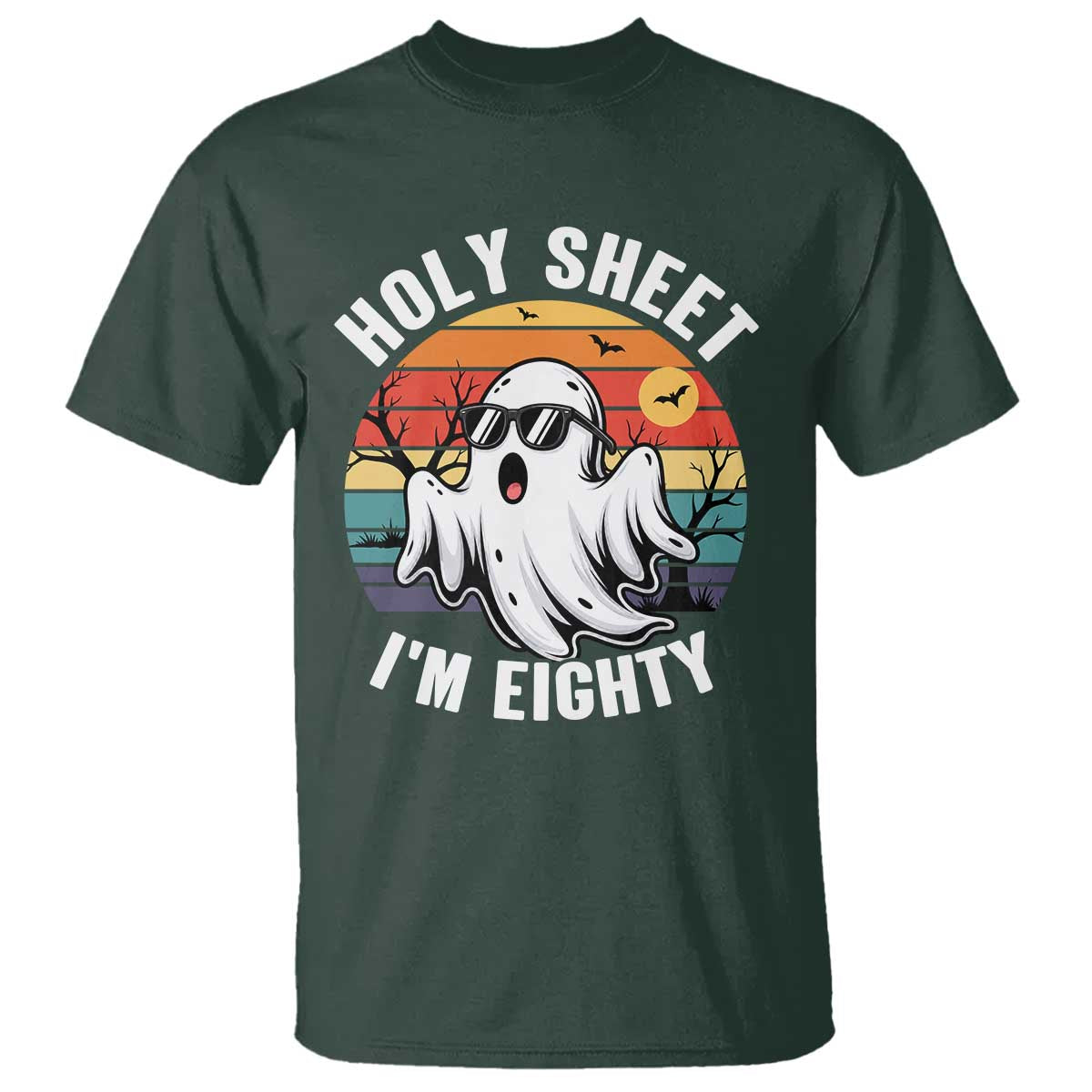 80th Birthday Halloween Ghost T Shirt Holy Sheet I'm Eighty