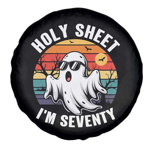 70th Birthday Halloween Ghost Spare Tire Cover Holy Sheet I'm Seventy TS14 Print Your Wear
