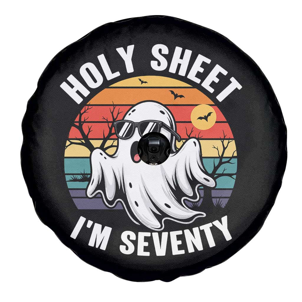 70th Birthday Halloween Ghost Spare Tire Cover Holy Sheet I'm Seventy TS14 Print Your Wear