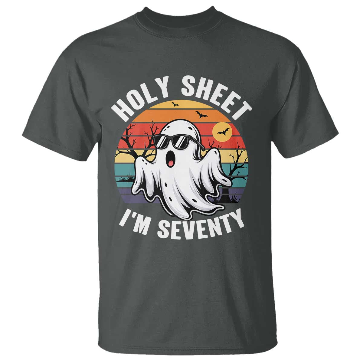 70th Birthday Halloween Ghost T Shirt Holy Sheet I'm Seventy
