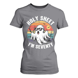 70th Birthday Halloween Ghost T Shirt For Women Holy Sheet I'm Seventy