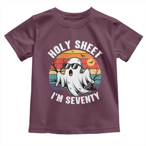 70th Birthday Halloween Ghost Toddler T Shirt Holy Sheet I'm Seventy