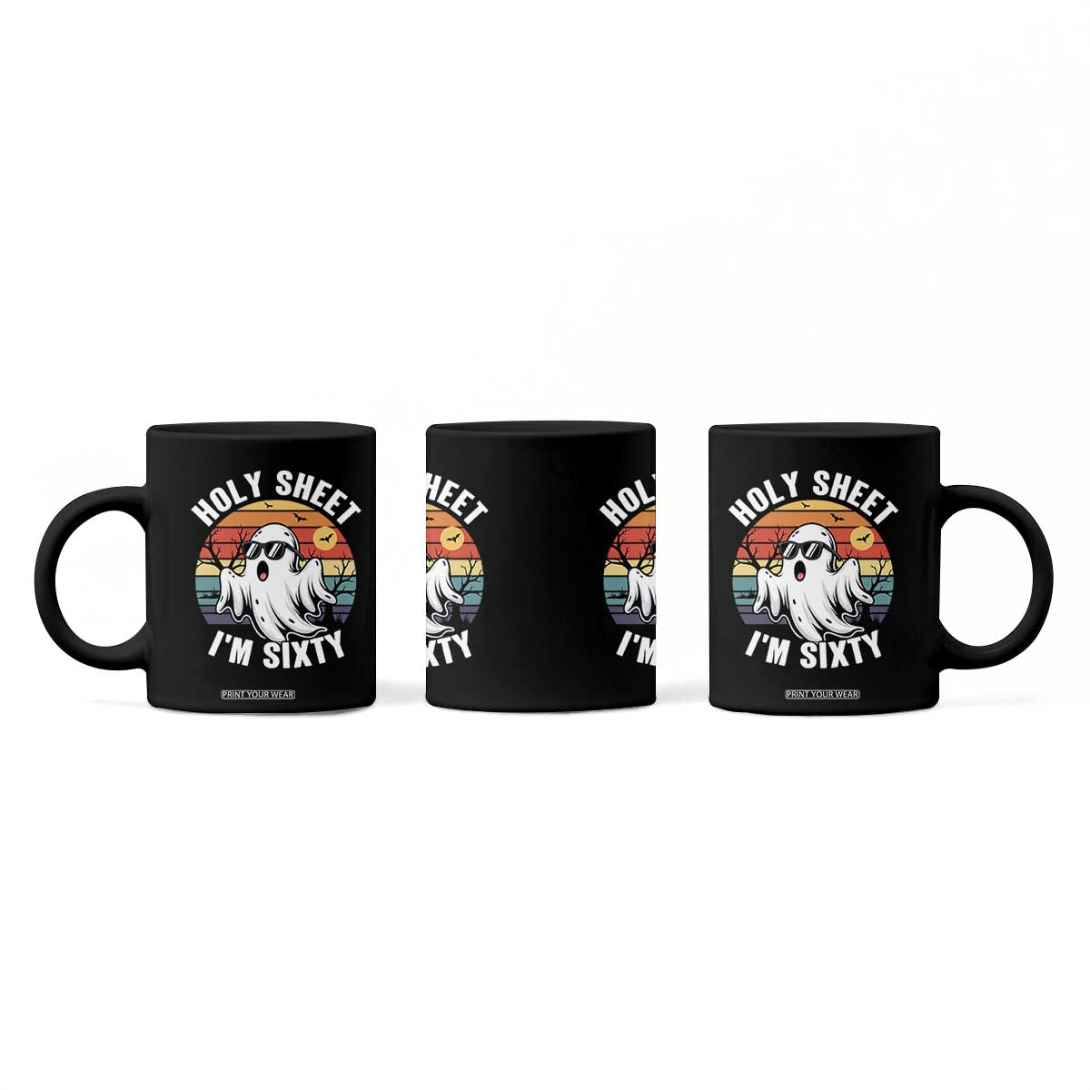 60th Birthday Halloween Ghost Coffee Mug Holy Sheet I'm Sixty