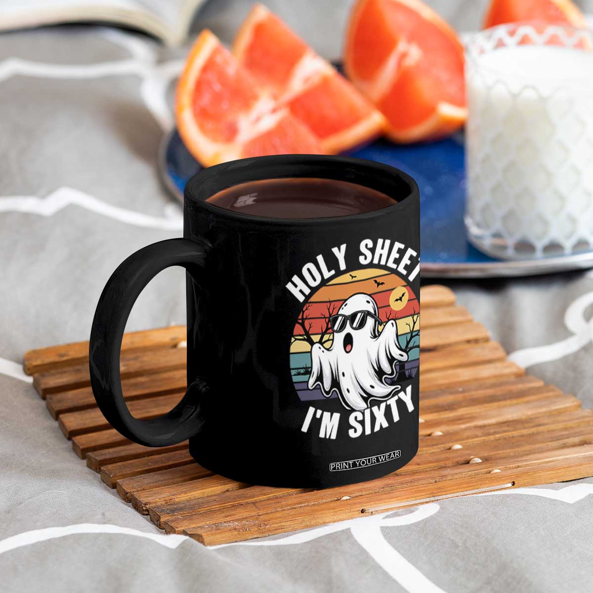 60th Birthday Halloween Ghost Coffee Mug Holy Sheet I'm Sixty
