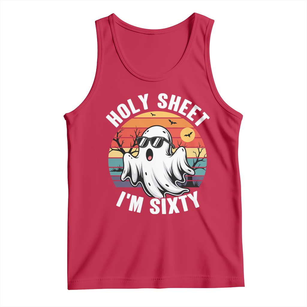 60th Birthday Halloween Ghost Tank Top Holy Sheet I'm Sixty