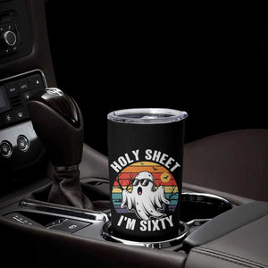 60th Birthday Halloween Ghost Tumbler Cup Holy Sheet I'm Sixty
