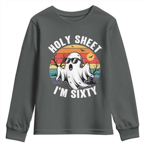 60th Birthday Halloween Ghost Youth Sweatshirt Holy Sheet I'm Sixty