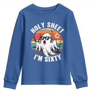 60th Birthday Halloween Ghost Youth Sweatshirt Holy Sheet I'm Sixty