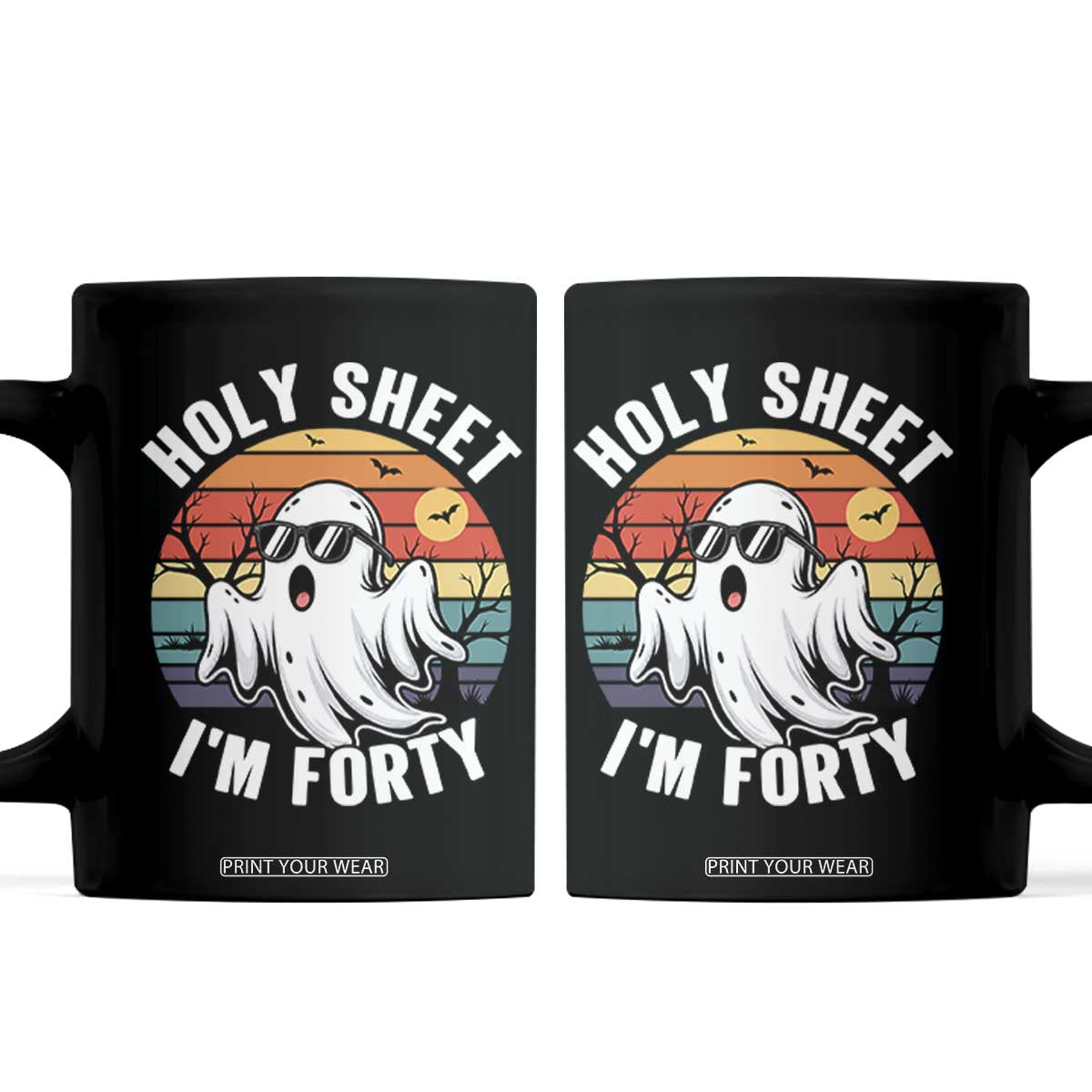 40th Birthday Halloween Ghost Coffee Mug Holy Sheet I'm Forty