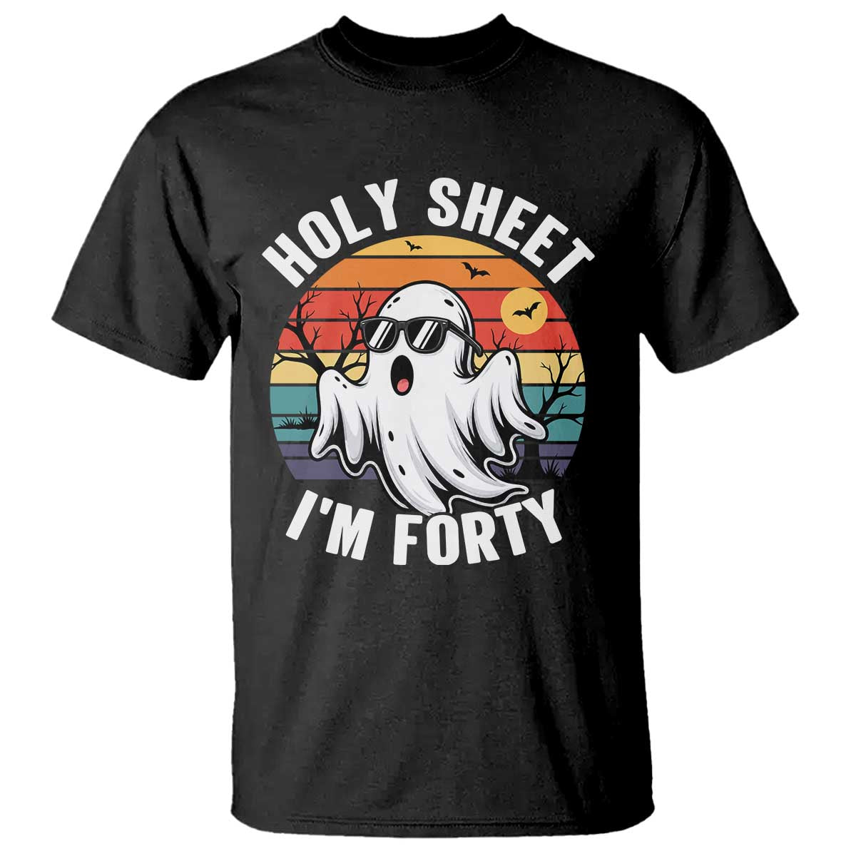 40th Birthday Halloween Ghost T Shirt Holy Sheet I'm Forty