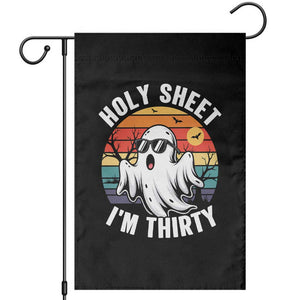 30th Birthday Halloween Ghost Garden Flag Holy Sheet I'm Thirty
