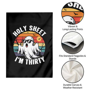 30th Birthday Halloween Ghost Garden Flag Holy Sheet I'm Thirty