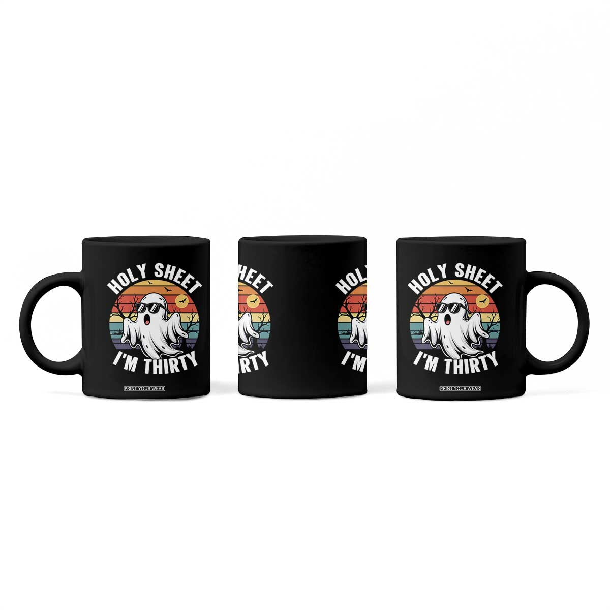 30th Birthday Halloween Ghost Coffee Mug Holy Sheet I'm Thirty