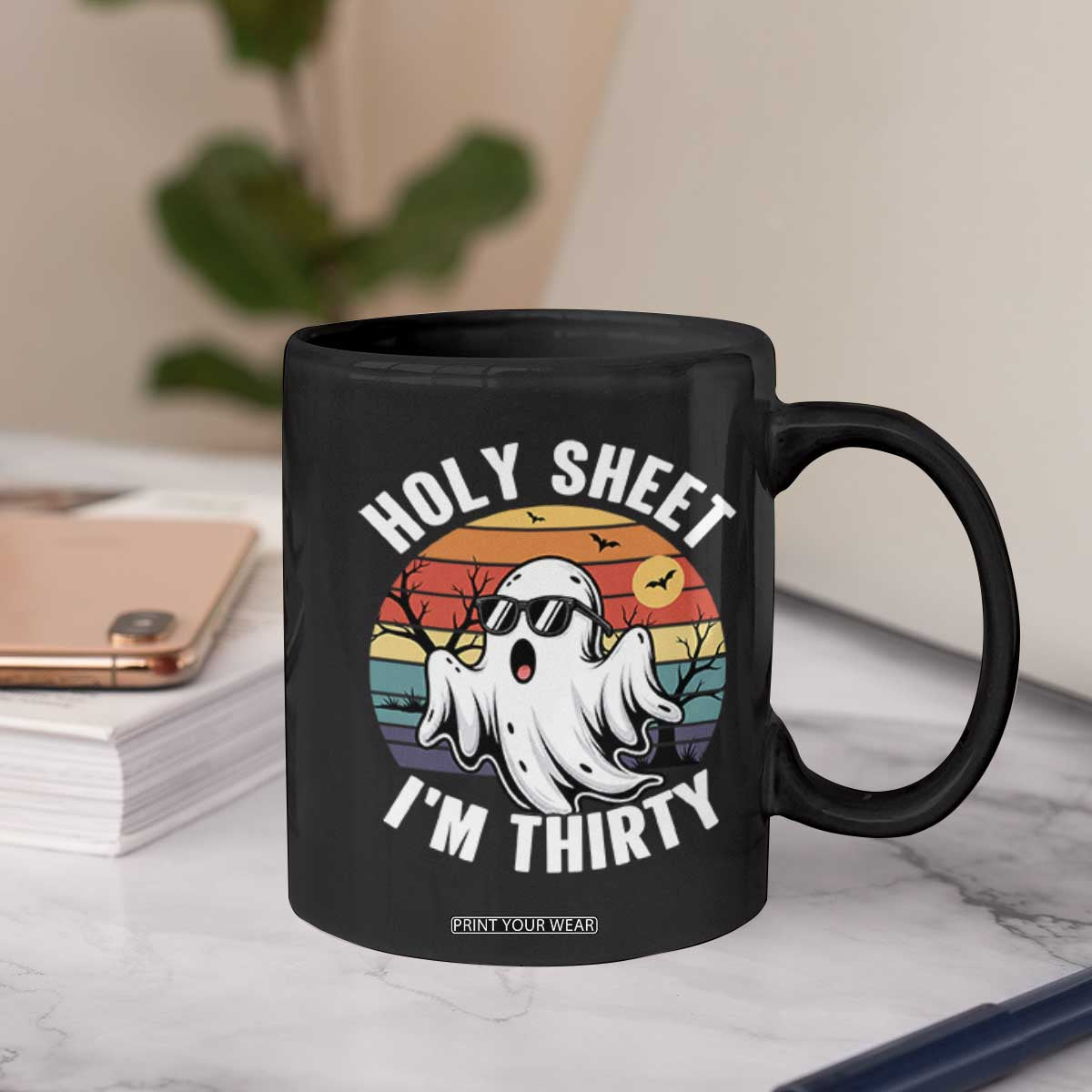 30th Birthday Halloween Ghost Coffee Mug Holy Sheet I'm Thirty