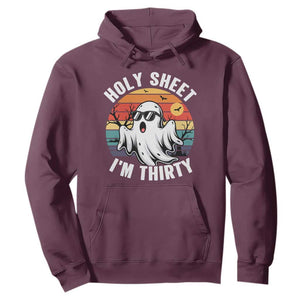30th Birthday Halloween Ghost Hoodie Holy Sheet I'm Thirty