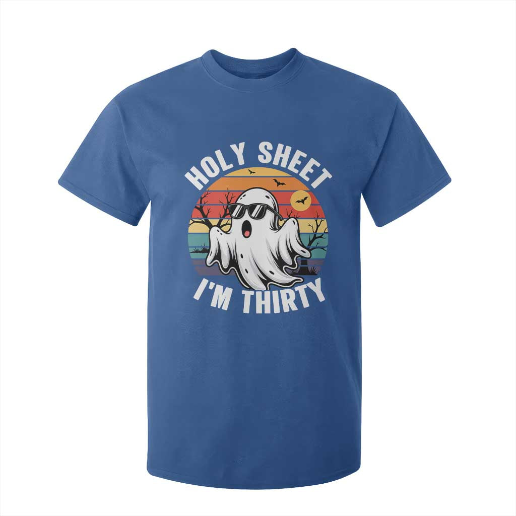 30th Birthday Halloween Ghost T Shirt For Kid Holy Sheet I'm Thirty