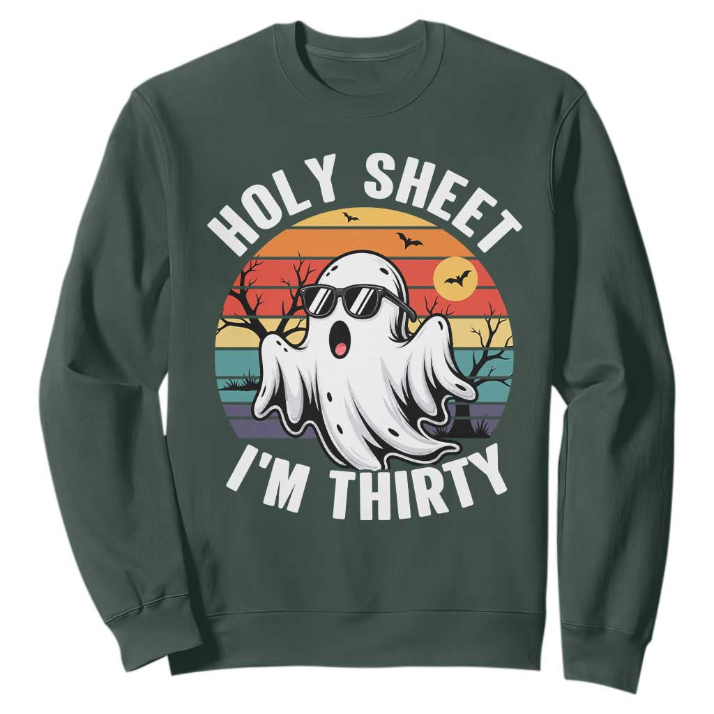 30th Birthday Halloween Ghost Sweatshirt Holy Sheet I'm Thirty