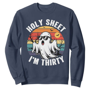 30th Birthday Halloween Ghost Sweatshirt Holy Sheet I'm Thirty