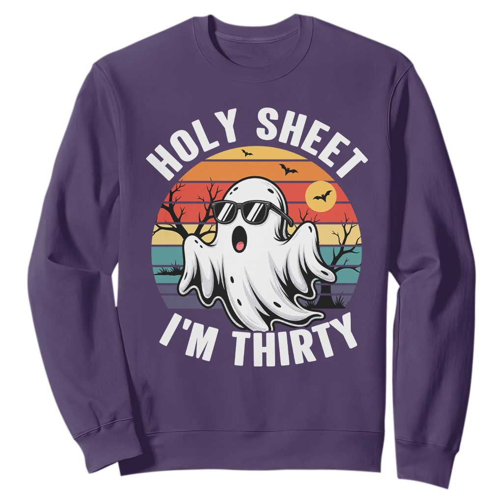 30th Birthday Halloween Ghost Sweatshirt Holy Sheet I'm Thirty