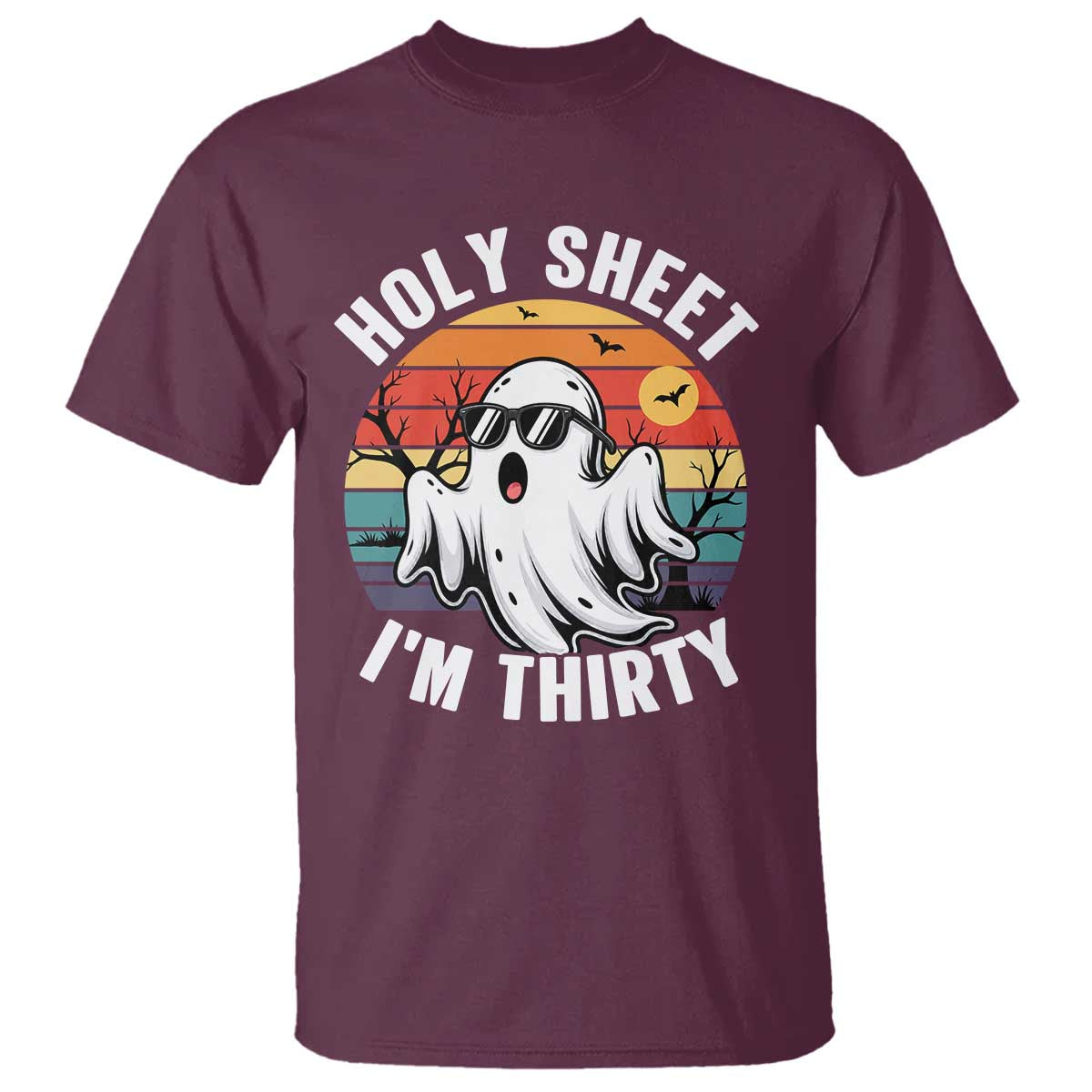 30th Birthday Halloween Ghost T Shirt Holy Sheet I'm Thirty