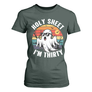30th Birthday Halloween Ghost T Shirt For Women Holy Sheet I'm Thirty