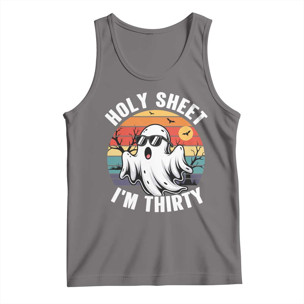 30th Birthday Halloween Ghost Tank Top Holy Sheet I'm Thirty