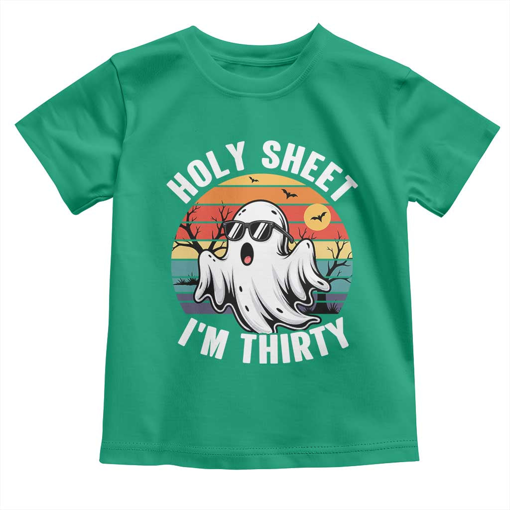 30th Birthday Halloween Ghost Toddler T Shirt Holy Sheet I'm Thirty