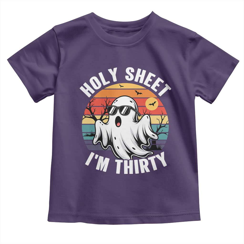 30th Birthday Halloween Ghost Toddler T Shirt Holy Sheet I'm Thirty