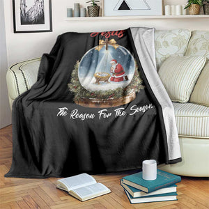 Jesus Santa Christmas Throw Blanket The Reason For The Season TS14 Print Your Wear