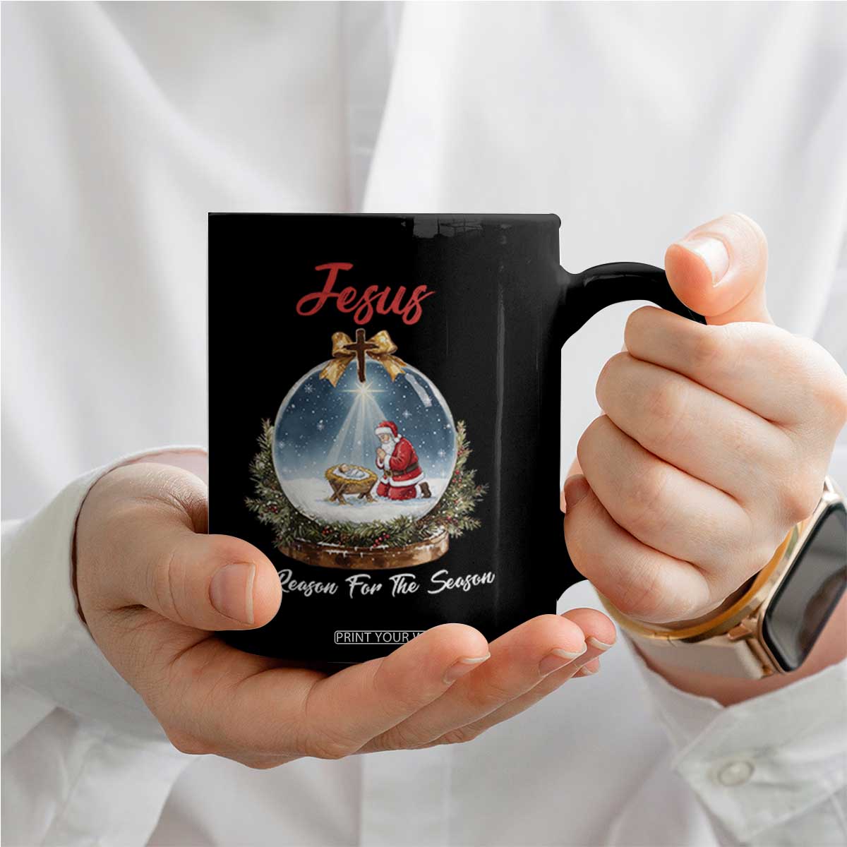 Jesus Santa Christmas Coffee Mug The Reason For The Season TS14 Print Your Wear