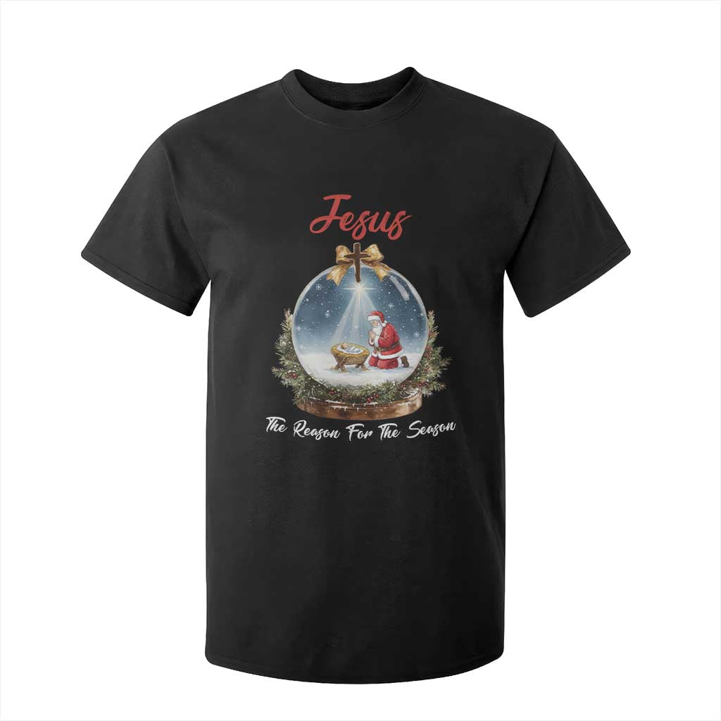 Jesus Santa Christmas T Shirt For Kid The Reason For The Season TS14 Black Print Your Wear