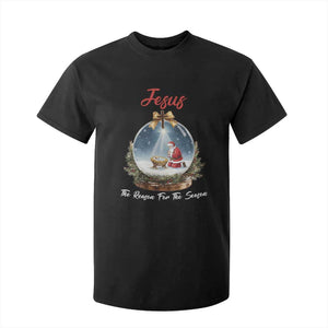 Jesus Santa Christmas T Shirt For Kid The Reason For The Season TS14 Black Print Your Wear