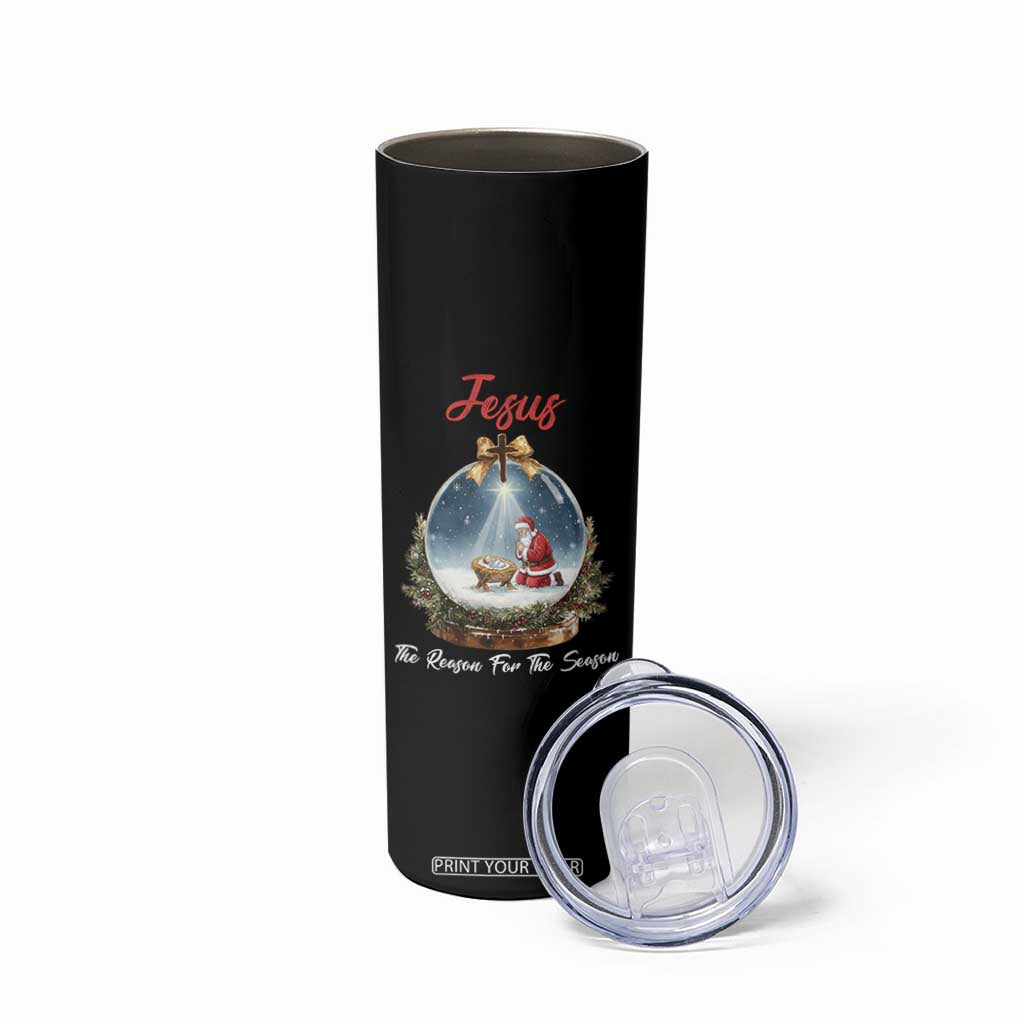 Jesus Santa Christmas Skinny Tumbler The Reason For The Season TS14 Print Your Wear