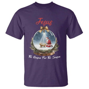 Jesus Santa Christmas T Shirt The Reason For The Season TS14 Purple Print Your Wear