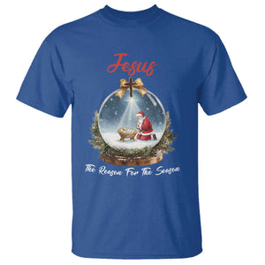 Jesus Santa Christmas T Shirt The Reason For The Season TS14 Royal Blue Print Your Wear