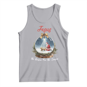 Jesus Santa Christmas Tank Top The Reason For The Season TS14 Athletic Heather Print Your Wear