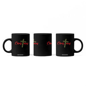 Christian Christmas Coffee Mug Cross Lights Faith TS14 Print Your Wear