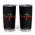 Christian Christmas Tumbler Cup Cross Lights Faith - Print Your Wear