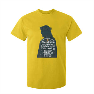 Christian Jesus T Shirt For Kid Cross Bible Verse Inspirational Isalah 9:6 TS14 Daisy Print Your Wear
