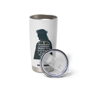 Christian Jesus Tumbler Cup Cross Bible Verse Inspirational Isalah 9:6 TS14 Print Your Wear