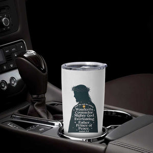Christian Jesus Tumbler Cup Cross Bible Verse Inspirational Isalah 9:6 TS14 Print Your Wear