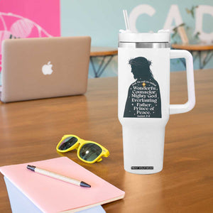 Christian Jesus Tumbler With Handle Cross Bible Verse Inspirational Isalah 9:6 TS14 Print Your Wear