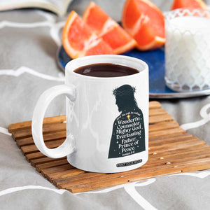 Christian Jesus Coffee Mug Cross Bible Verse Inspirational Isalah 9:6 TS14 Print Your Wear