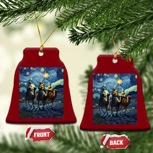 Three Kings Ceramic Ornament Nativity Scene Starry Night Christian Xmas TS14 Print Your Wear