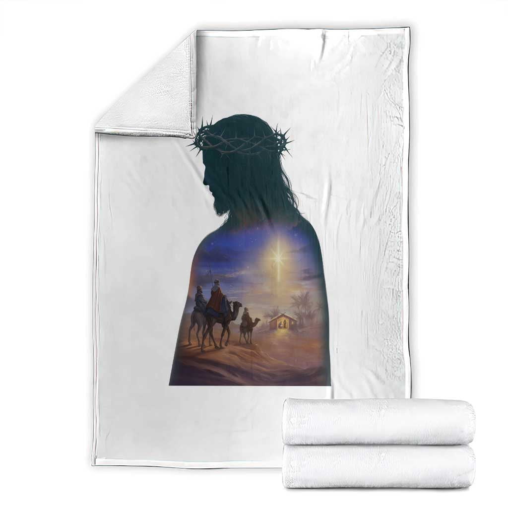 Three Wise Men Nativity Scene Throw Blanket Christian Jesus Faith TS14 White Print Your Wear