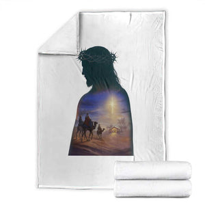 Three Wise Men Nativity Scene Throw Blanket Christian Jesus Faith TS14 White Print Your Wear